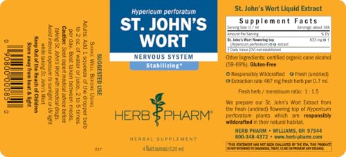 Herb Pharm St. John's Wort Liquid Extract for Positive Mood and Emotional Balance, Cane Alcohol, 4 Ounce - Image 2