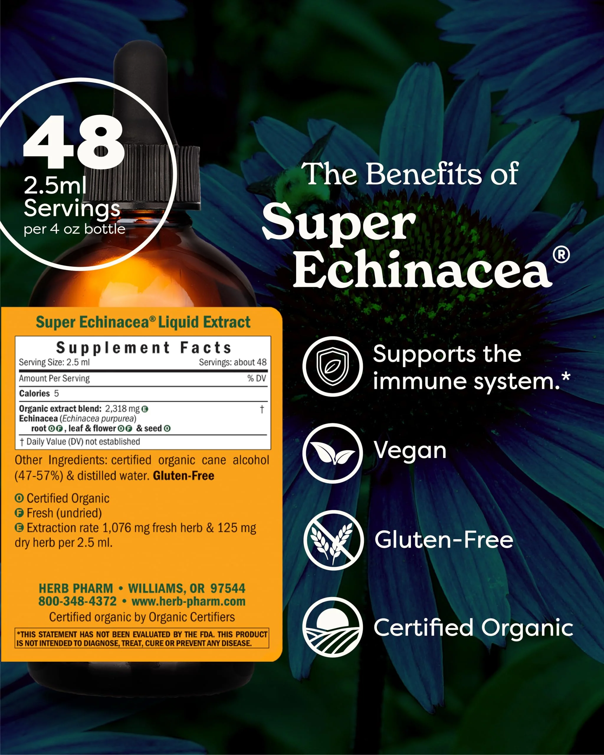 Herb Pharm, Super Echinacea, 4 Ounce - Image 15