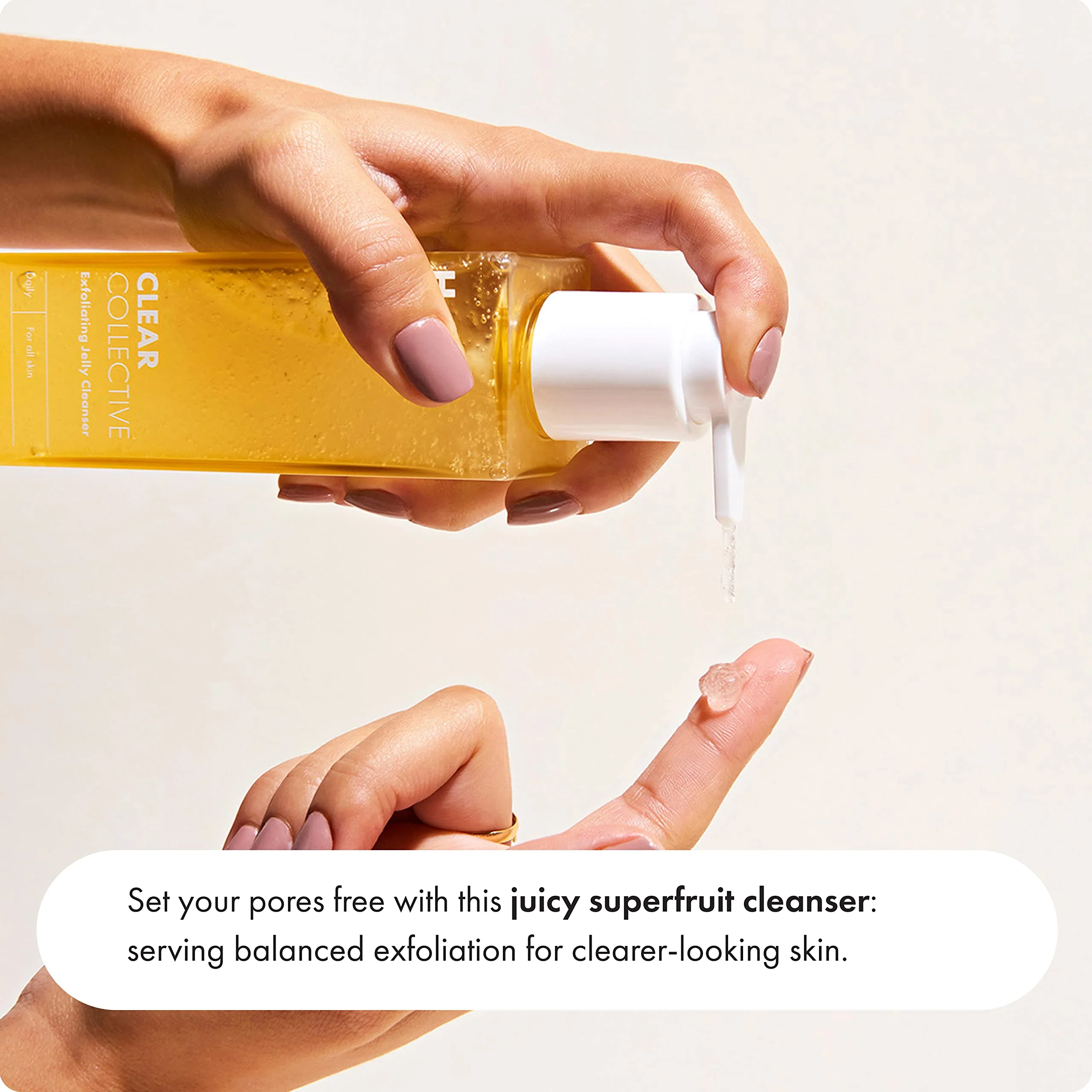 Hero Cosmetics Clear Collective Exfoliating Jelly Cleanser - Gentle Daily Foam Facial Cleanser, Removes Oil and Dead Skin, Fragrance and Paraben Free (5.07 fl oz) - Image 8