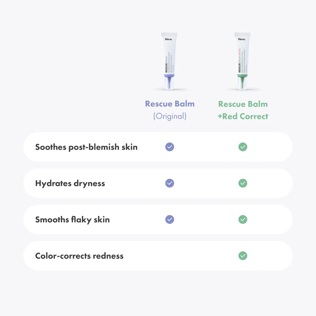 Hero Cosmetics Rescue Balm Post-Blemish Recovery Cream - Intensive Nourishing and Calming for Dry, Red-Looking Skin After a Blemish - Dermatologist Tested (50 ml, 1.69 fl. oz) - Image 4