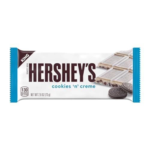 HERSHEY'S COOKIES 'N' CREME King Size Candy, Bulk, Individually Wrapped, 2.6 oz Bars (18 Count) - Image 7