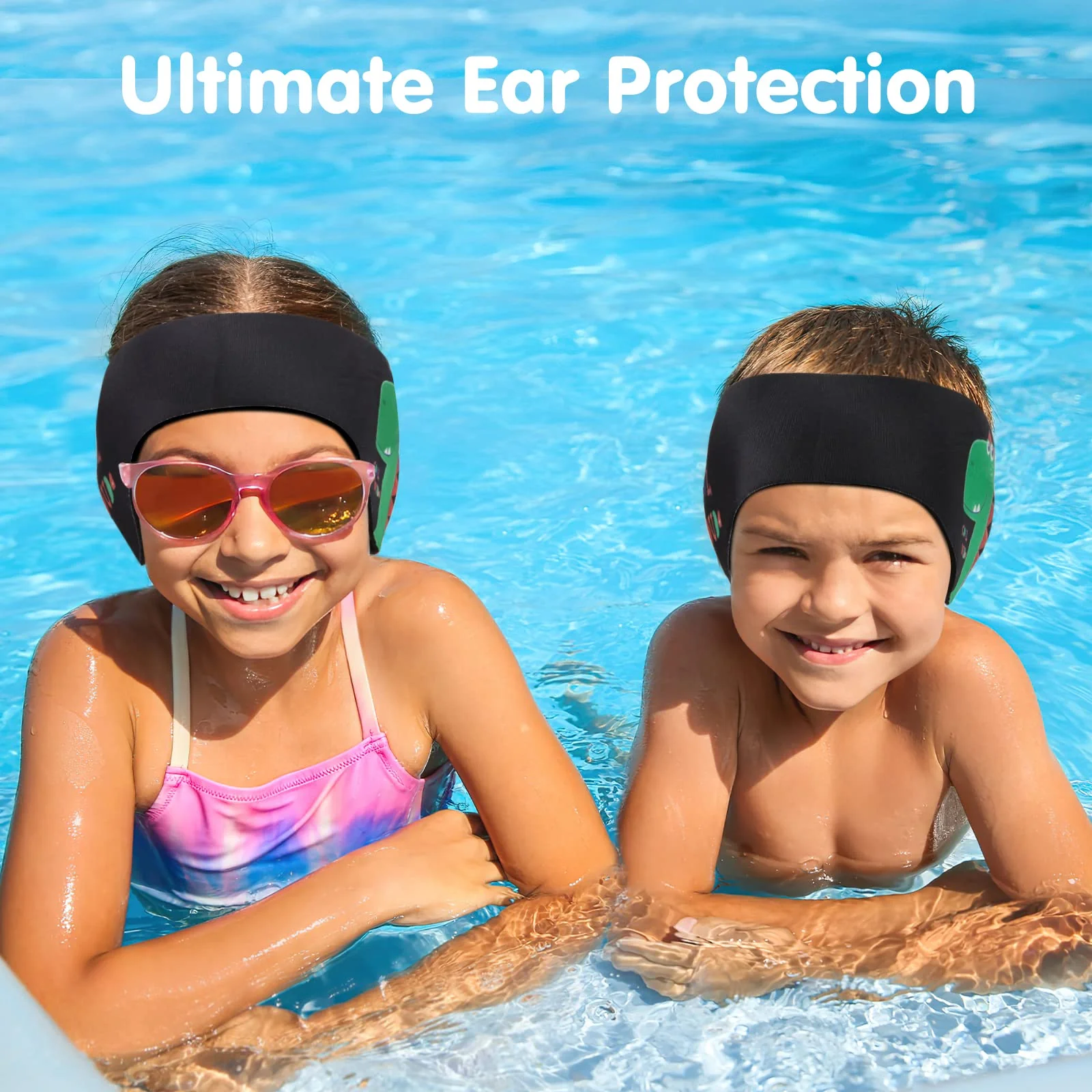 HeySplash Swimming Headband, Swimming Earplugs Kids Ear Plugs Ear Band Swimmer Ear Protection, Elastic Neoprene Ear Guard, Hair Guard for Kids, Adults, Keep Water Out, Hold Earplugs in, Medium,Black - Image 7