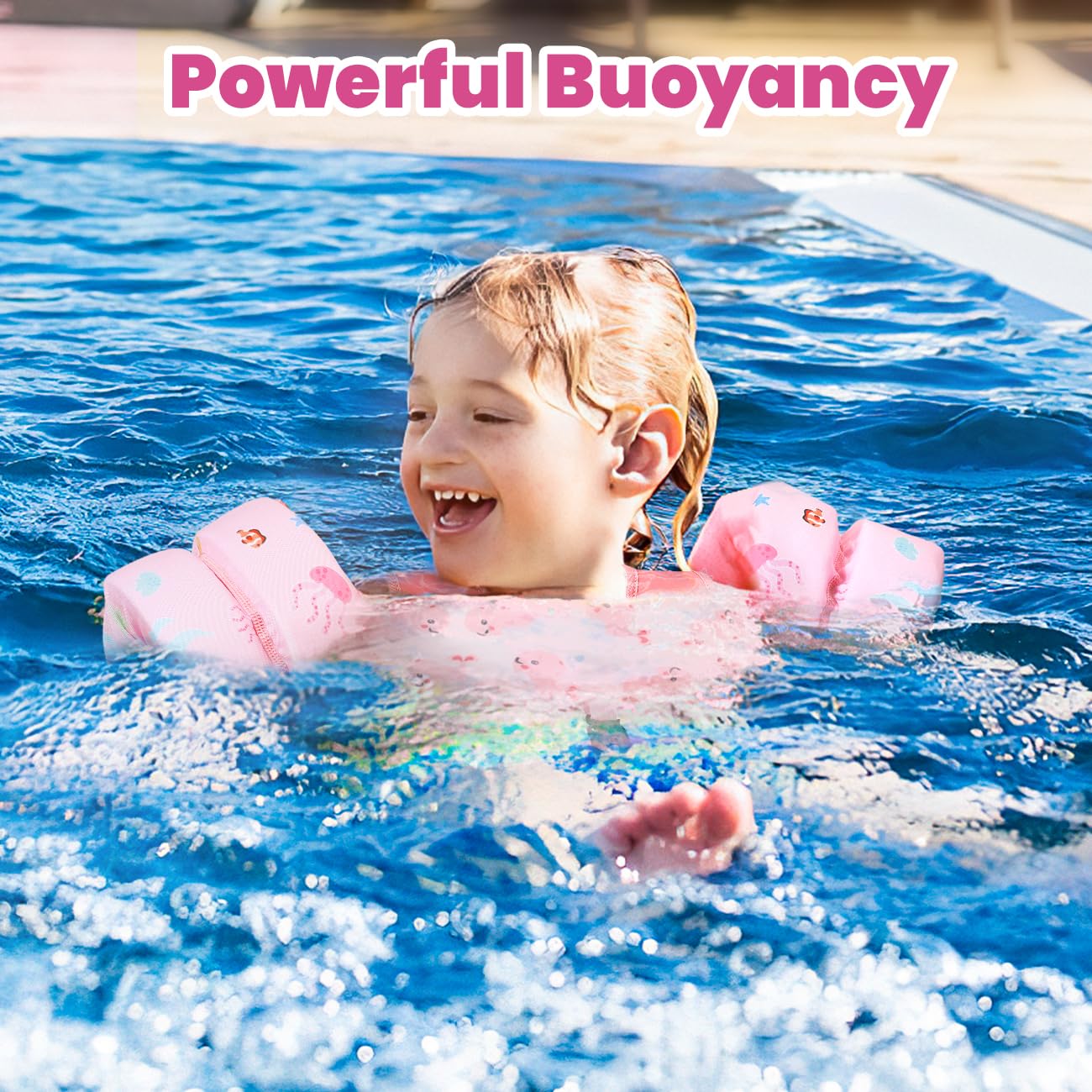 HeySplash Toddler Swim Vest, Toddler Floaties Fit 13-30 Lbs, Puddle Kids Jumper with Adjustable Strap, Pool Float Jacket Arm Floaties Baby Floatie Water Wing, Pool Sea Swimming Aid - Image 3