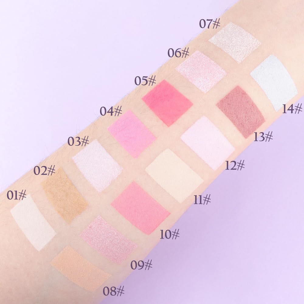 HHLTOH Neutral Light Nude Beige White Single Matte Eye Shadow Palette Naked Eyeshadow Palette Makeup for Old Women de sombras de ojos Natural Vegan Eyeshadow for Eyes Long Lasting Naturing-Looking #11 - Image 4