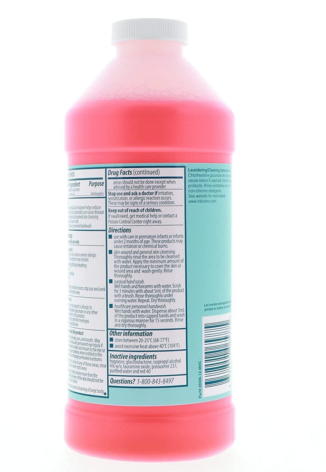 Hibiclens Antimicrobial Skin Liquid Soap,32 Fluid Ounce (Pack of 2) - Image 2