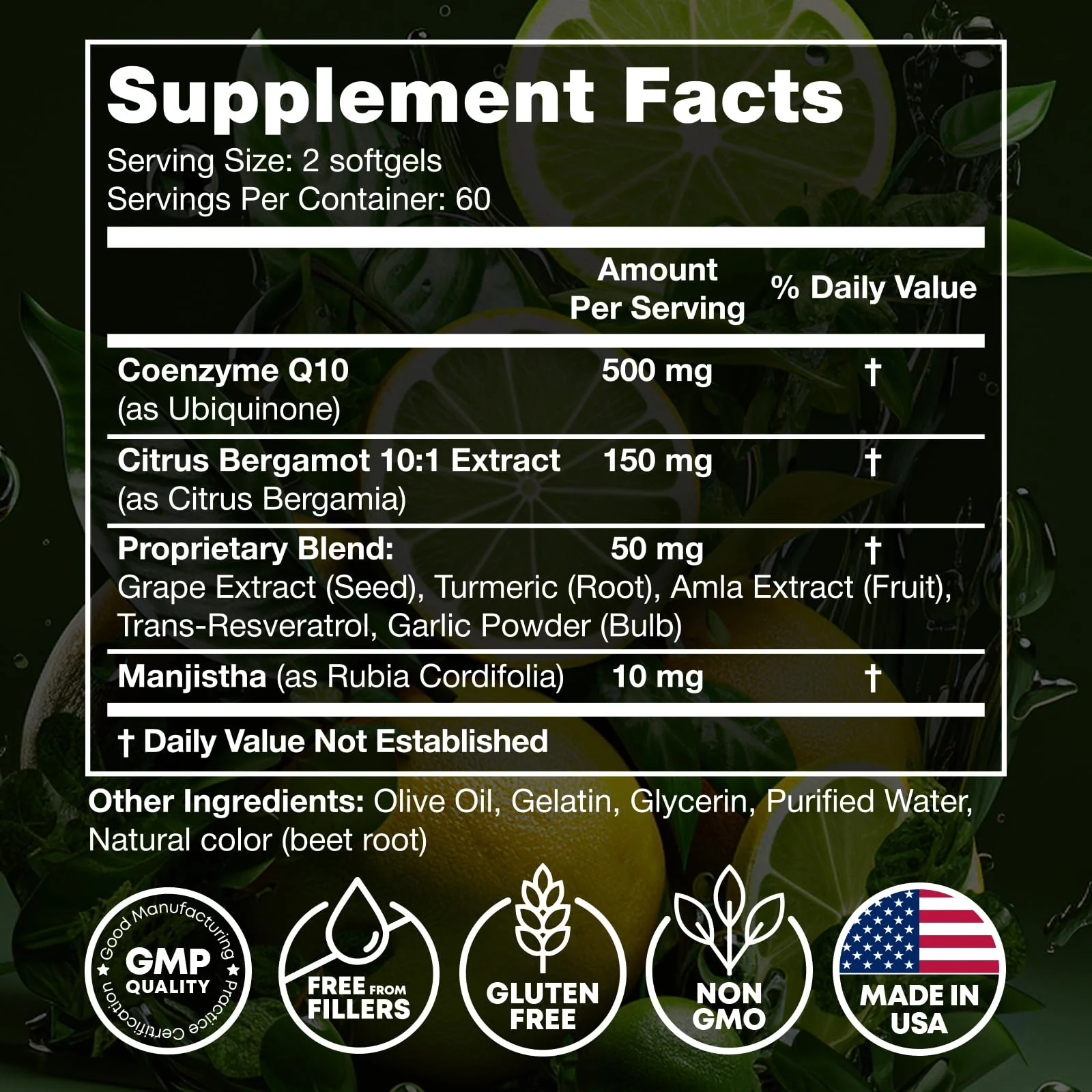 High Absorption CoQ10 500MG - Co Q 10 Supplement 120 Softgels for Heart Health&Energy Production - Enhanced CoQ10 Nutritional Supplements with Coenzyme Q10 - Alternative to coq10 400mg softgels - Image 7