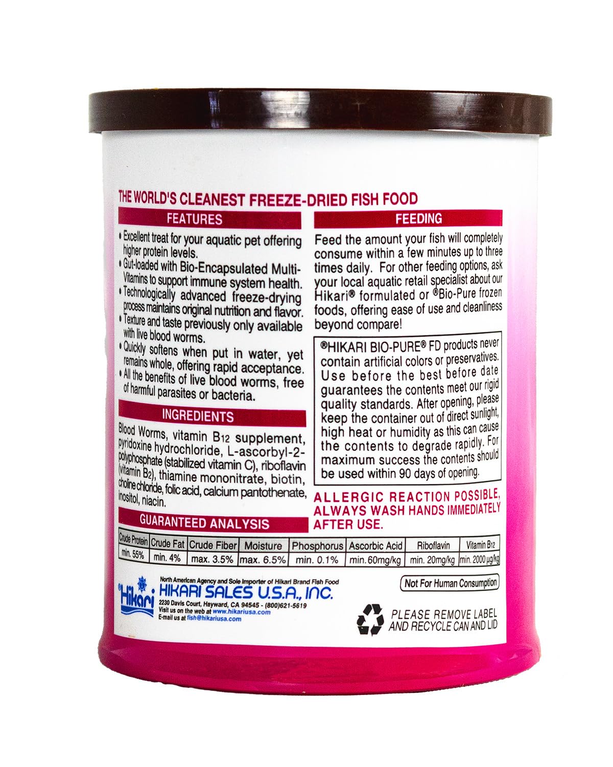 Hikari Bio-Pure Freeze Dried Blood Worms for Pets, 0.42-Ounce - Image 5