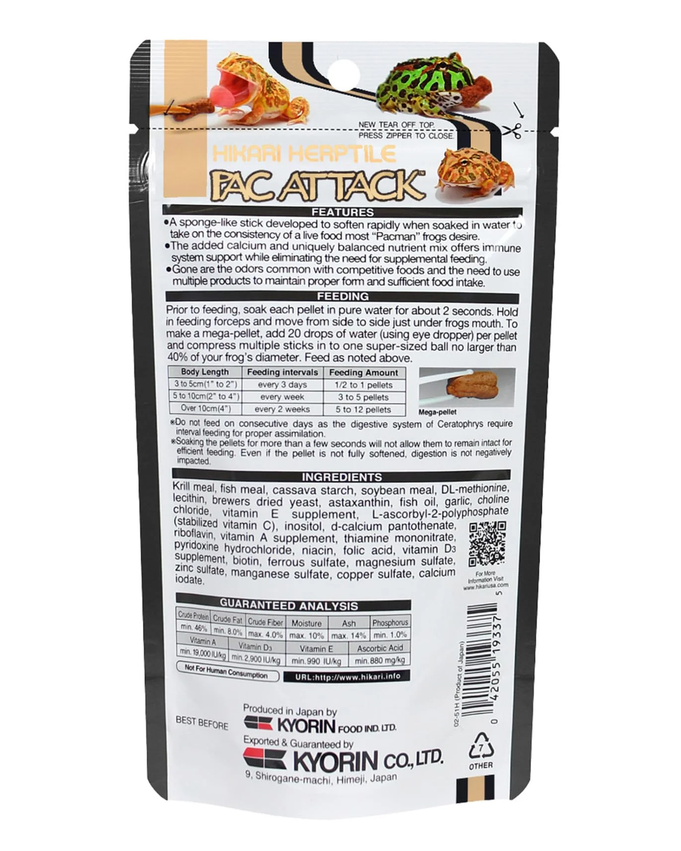 Hikari Pac Attack Food For Pacman Frogs, 1.41oz (40g) - Image 6