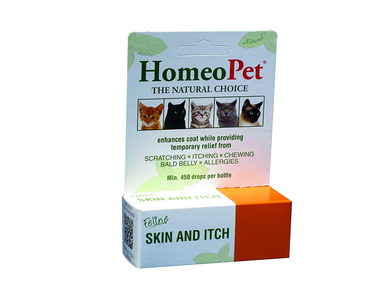 HomeoPet Feline Skin and Itch, Safe and Natural Cat Itchy-Skin Relief and Seasonal Allergy Supplement, 15 Milliliters