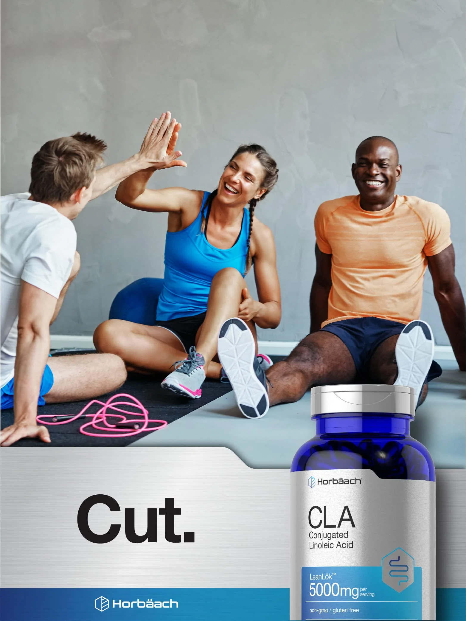 Horbäach CLA Supplement | 300 Softgel Pills | Maximum Potency | Conjugated Lineolic Acid from Safflower Oil | Non-GMO, Gluten Free - Image 3
