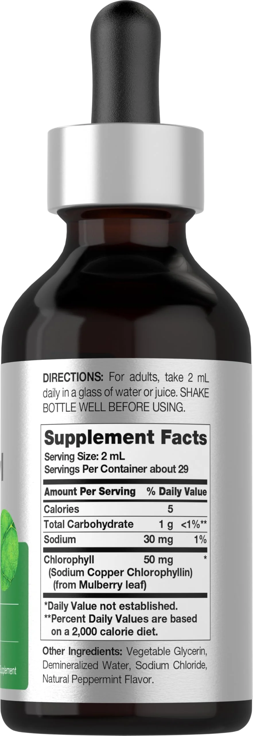 Horbäach Liquid Chlorophyll Drops | 2 oz | Vegan, Non-GMO, and Gluten Free Formula | Natural Peppermint Flavor - Image 7