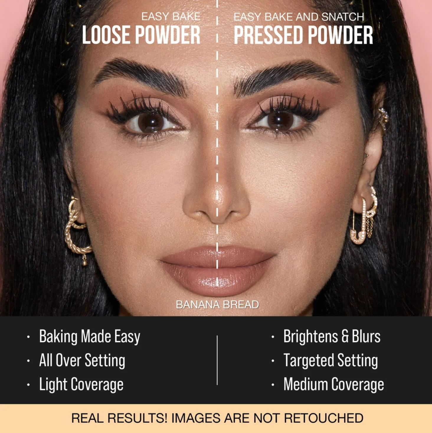 HUDA BEAUTY Mini Easy Bake Loose Baking & Setting Powder Banana Bread - Image 2