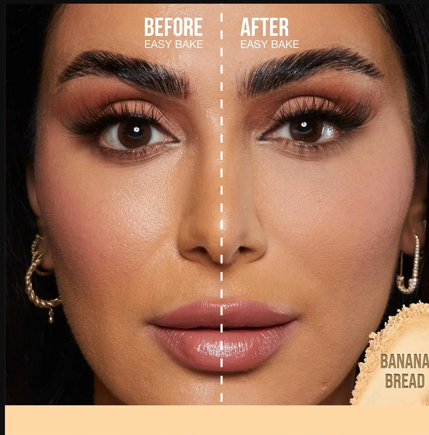 HUDA BEAUTY Mini Easy Bake Loose Baking & Setting Powder Banana Bread - Image 9