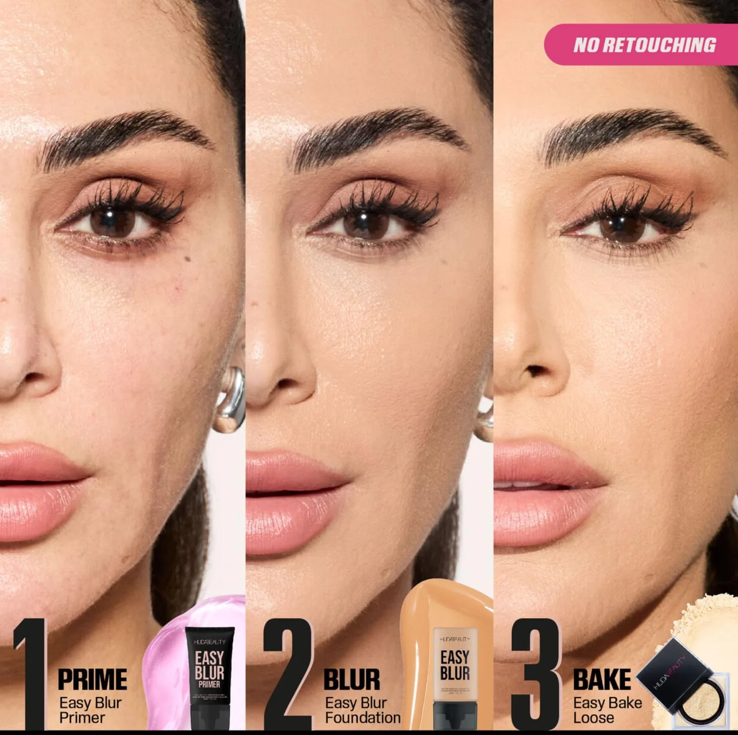 Huda Easy Blur Primer Silicone-Free Smoothing Primer - 1 fl oz / 30 mL - Image 2