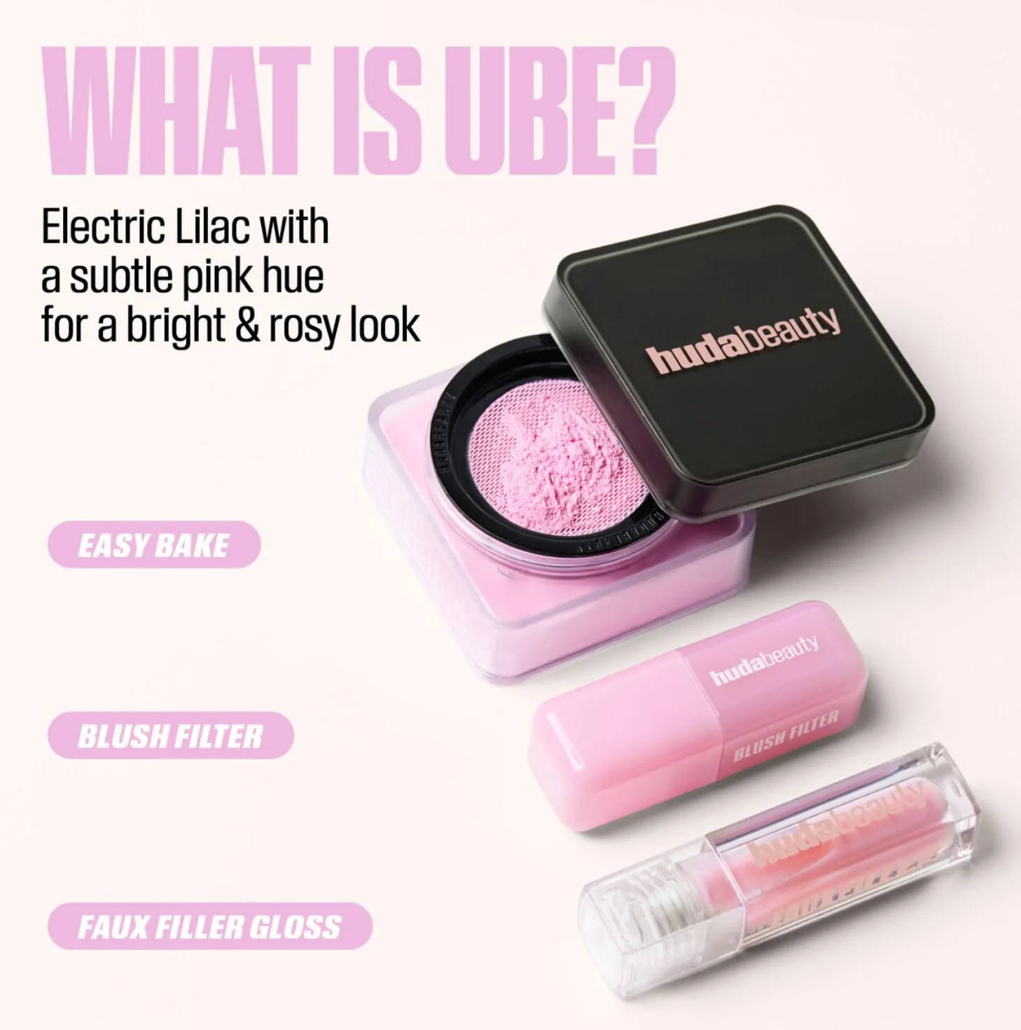 Huda Limited Edition Easy Bake Loose Baking & Setting Powder - Ube Birthday Cake (electric lilac) - 20 g / 0.71 oz - Image 2
