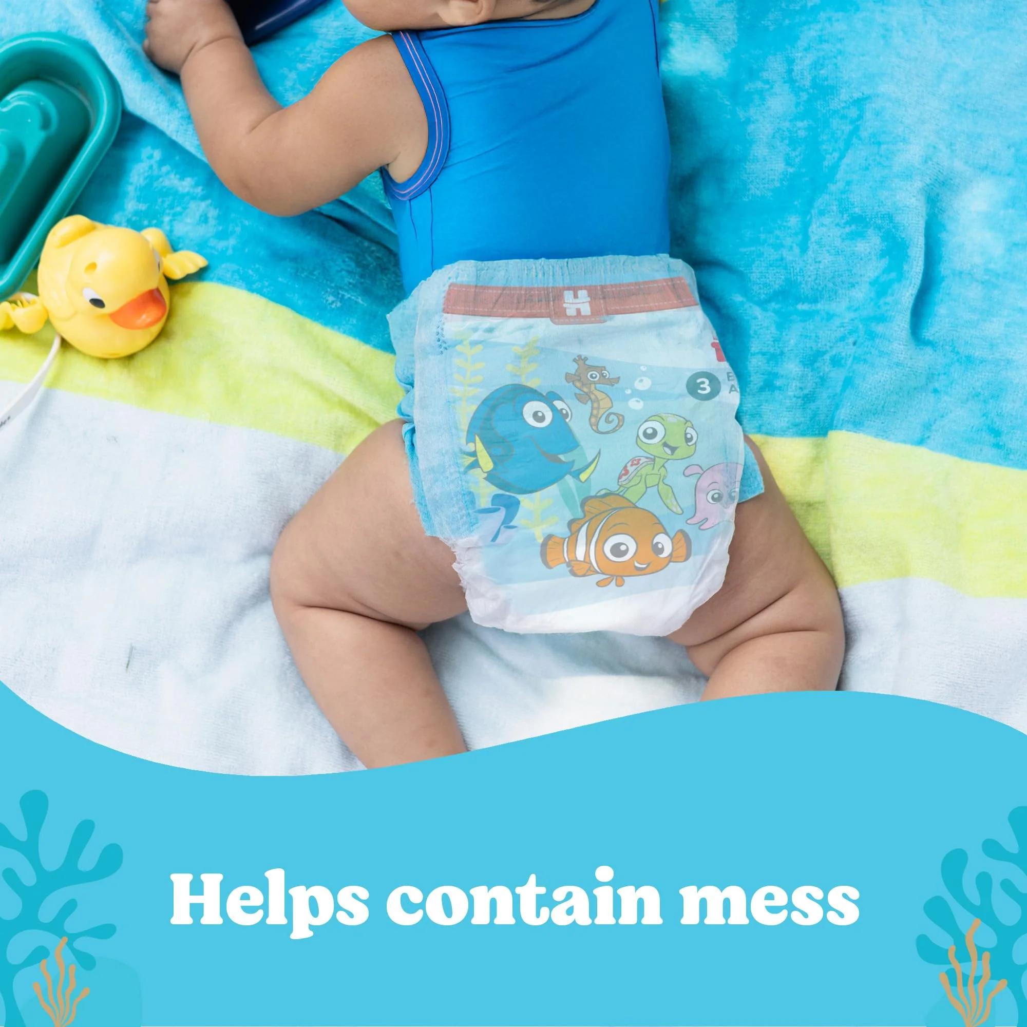 Huggies Little Swimmers Disposable Swim Diapers, Size 5-6 (32+ lbs), 17 Ct - Image 6