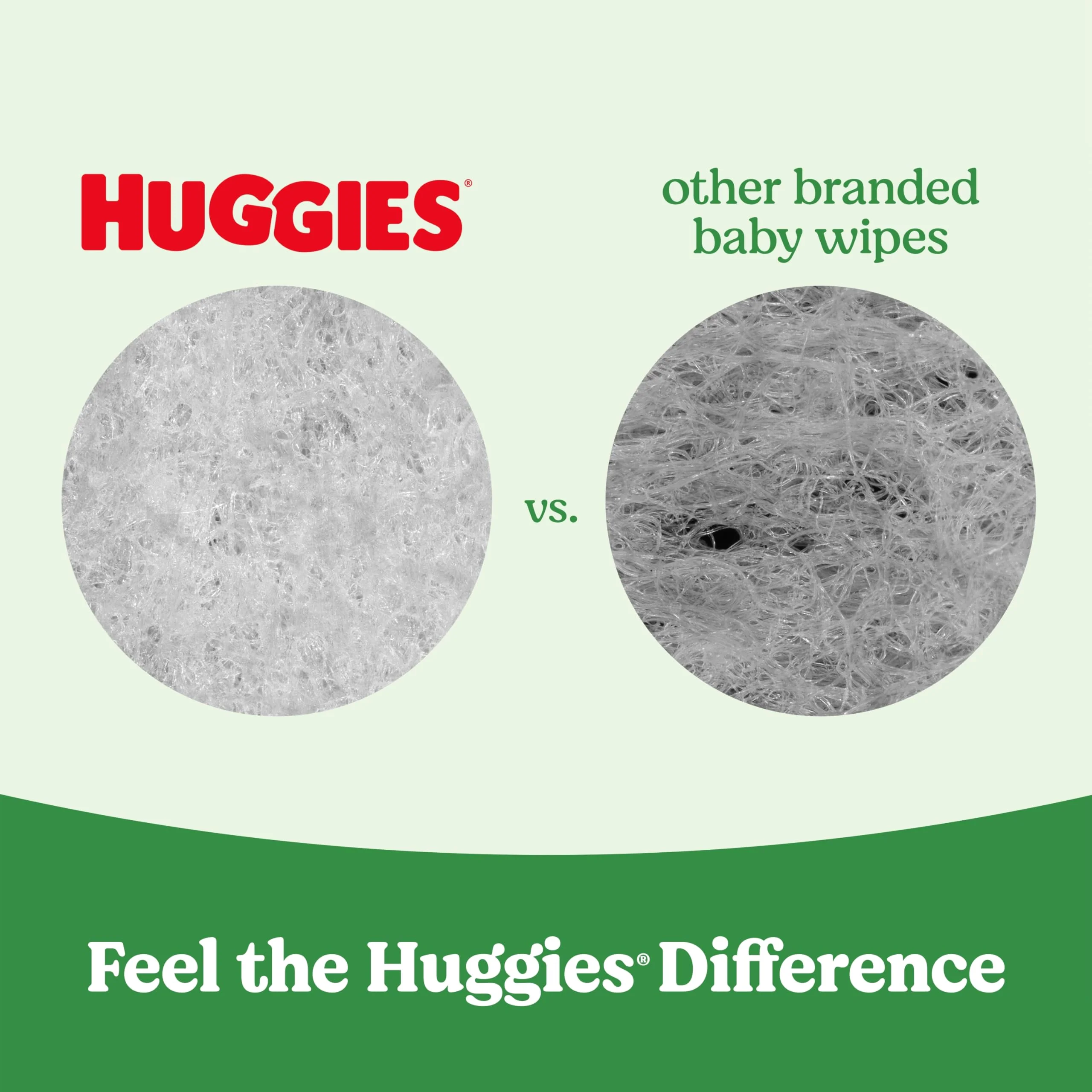 Huggies Natural Care Sensitive Baby Wipes, Unscented, Hypoallergenic, 99% Purified Water, 1 Flip-Top Pack (56 Wipes Total) - Image 5