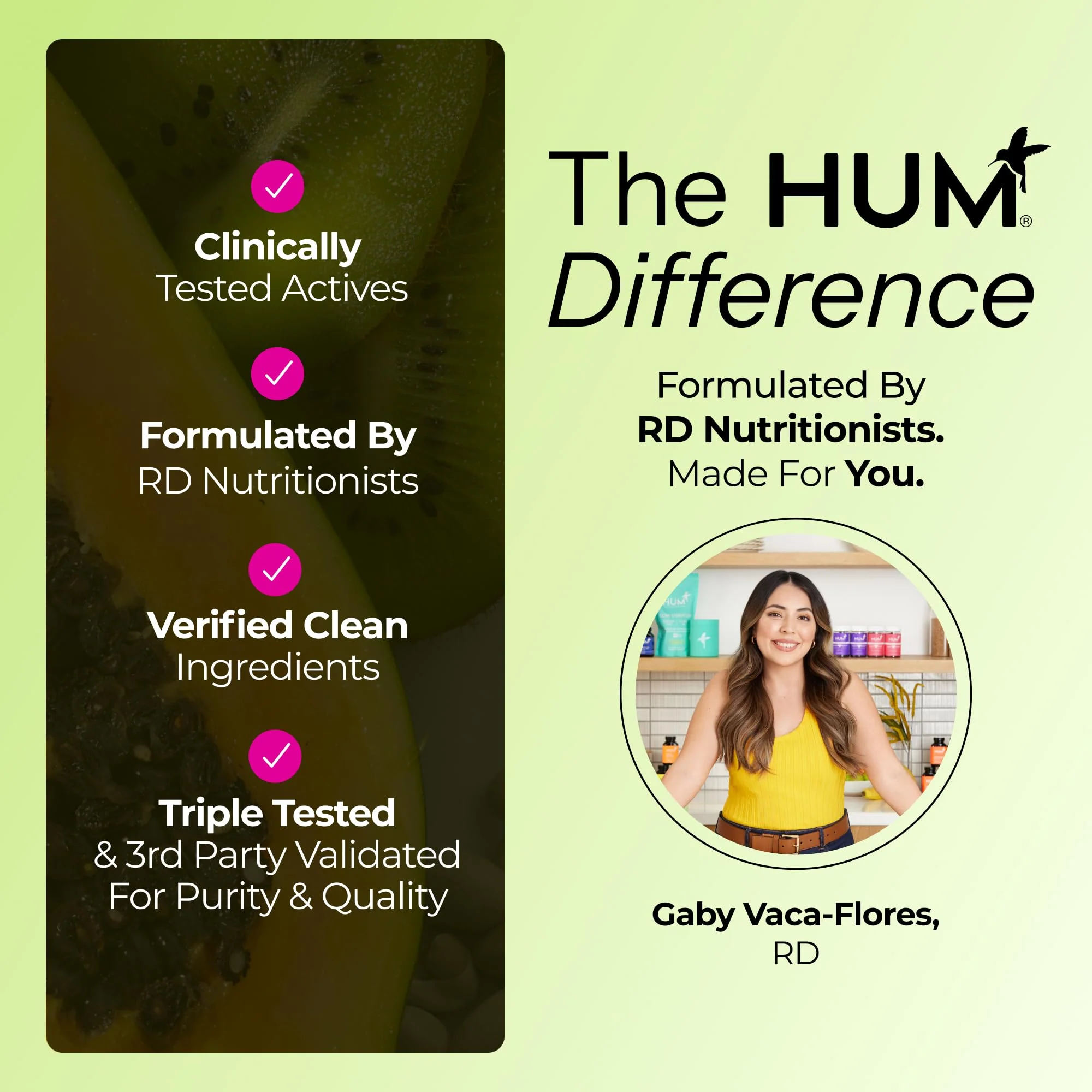 HUM Flatter Me Fiber Supplement for Women & Men, Prebiotics & Digestive Enzymes to Support Weight & Bloating, Digestive & Gut Health, Fiber Powder Drink Mix, Strawberry Lemon - 10 Servings - Image 2
