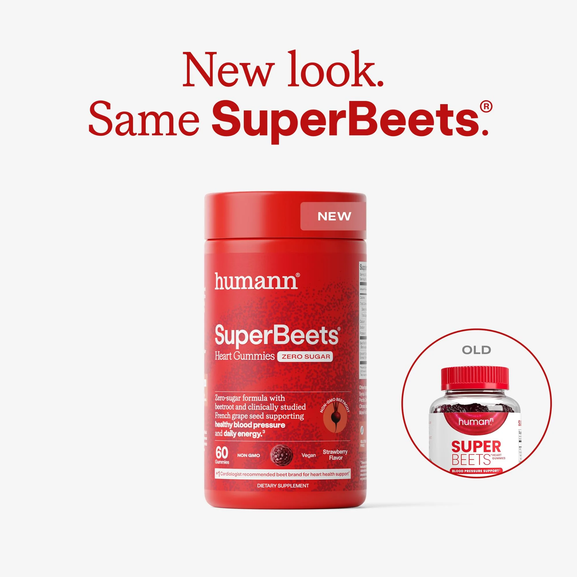 Humann SuperBeets Heart Gummies Zero Sugar - Beet Gummy with Energy Support, Grape Seed Extract & Beetroot Powder - 60 Count - Image 8