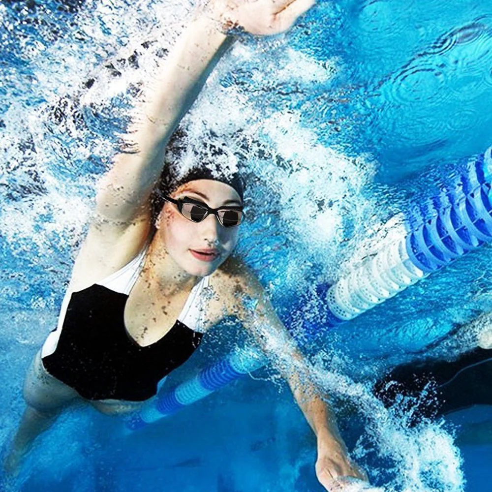Hurdilen Swim Goggles Swimming Goggles No Leaking with Nose Clip, Earplugs, Swim Cap and Case for Men Women - Image 3
