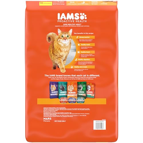IAMS Proactive Health Dry Cat Food Hairball Care, Adult Cat Food, with Real Chicken and Salmon, 3.5 lb. Bag - Image 12