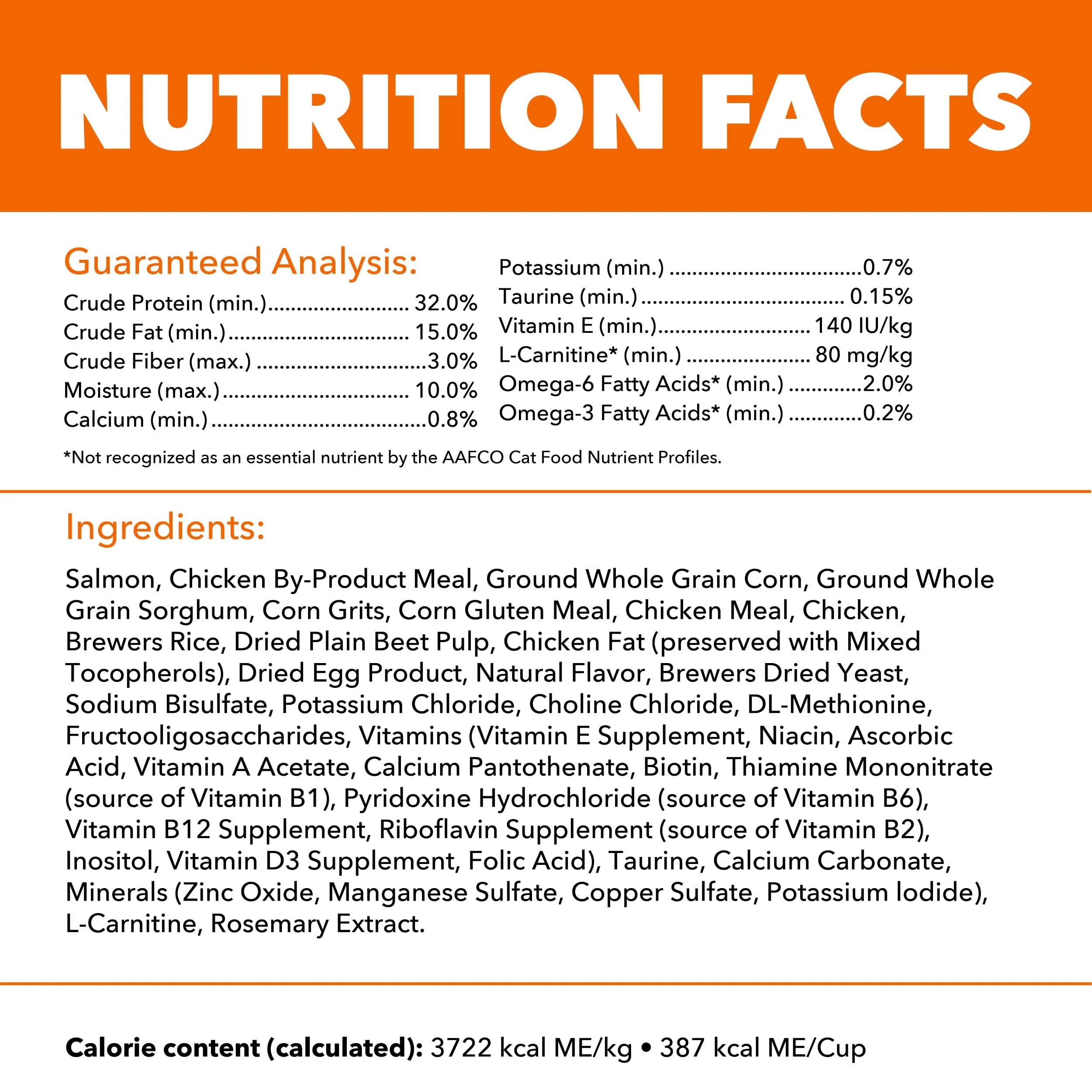 IAMS Proactive Health Dry Cat Food, Healthy Cat Food Dry Recipe for Adults, Salmon, 7 lb. Bag - Image 3