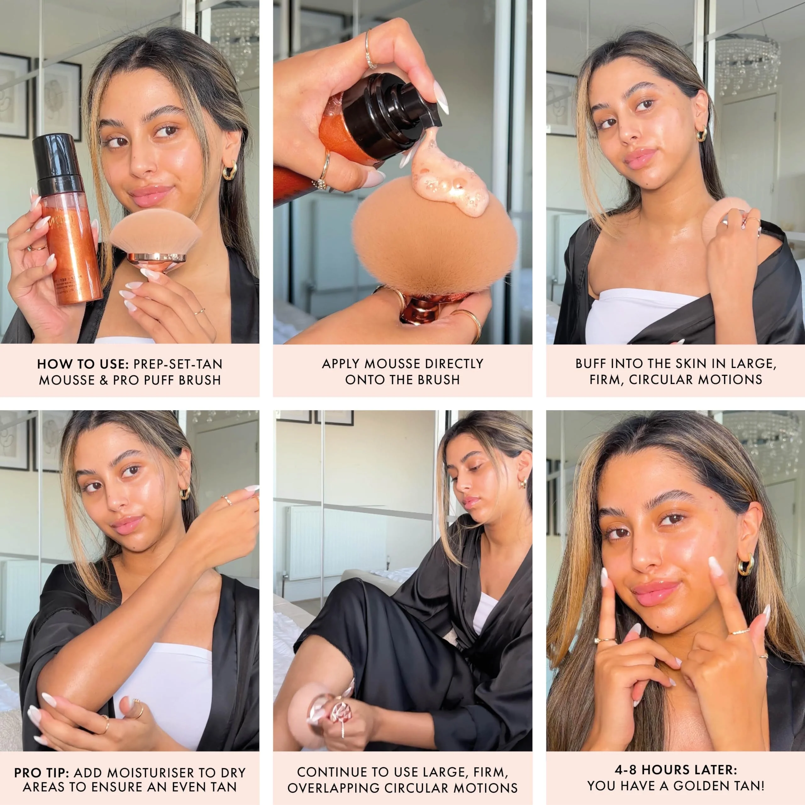 ICONIC LONDON Prep Set Tan Mousse | Long Lasting, Sun Kissed Skin, Bronze Glow, Cruelty-Free, Vegan Makeup, Original - Image 3