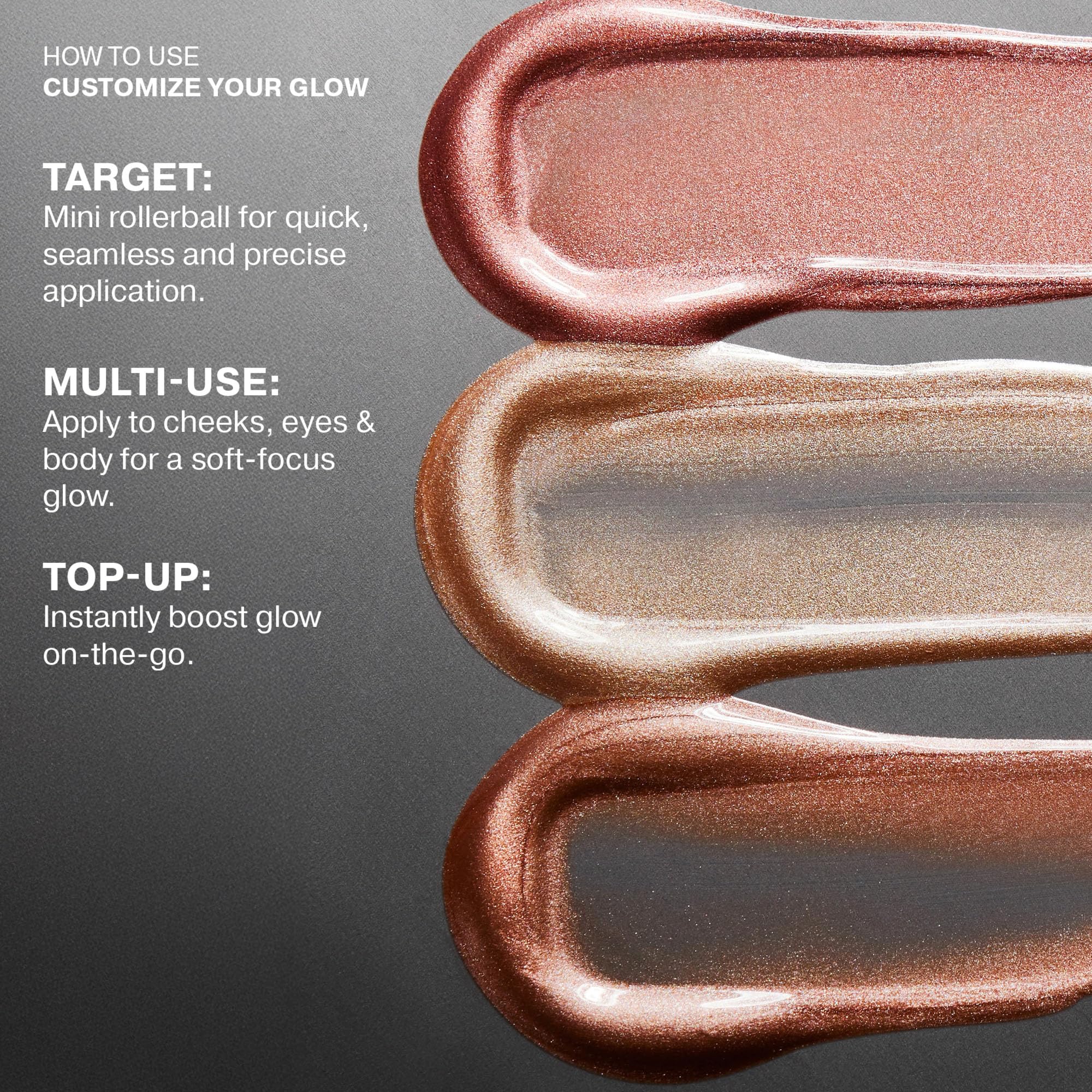 ICONIC LONDON Rollaway Glow | Liquid Highlighter for a Radiant Glow, Cruelty-Free, Vegan Makeup (Champagne Chic) 0.27 Fl oz - Image 5