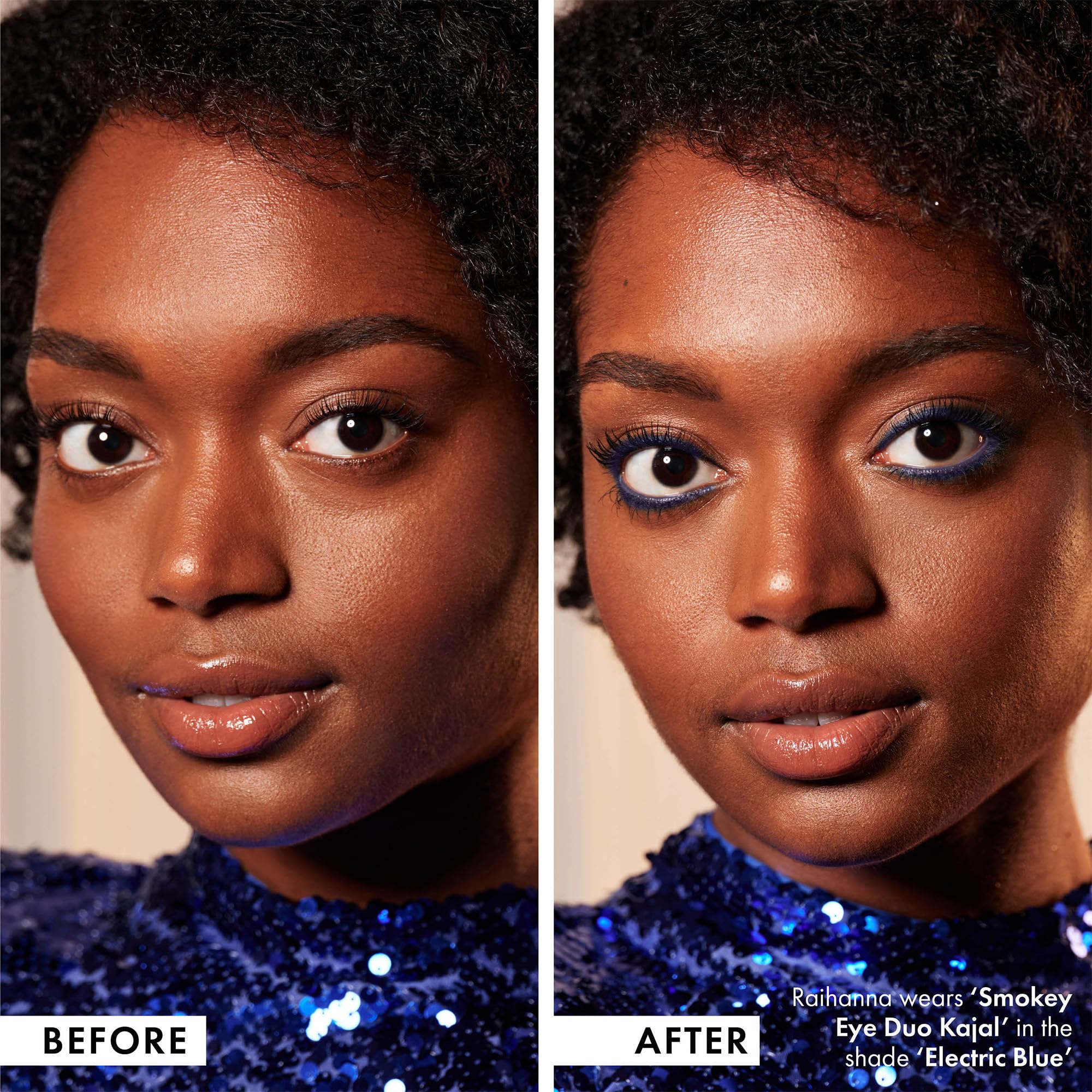 ICONIC LONDON Smokey Eye Duo Eyeliner | Creamy, Easy to Blend 2-in-1 Eyeliner Crayon, Water Resistant, Cruelty Free, Vegan Makeup (Electric Blue) 0.027 oz - Image 3