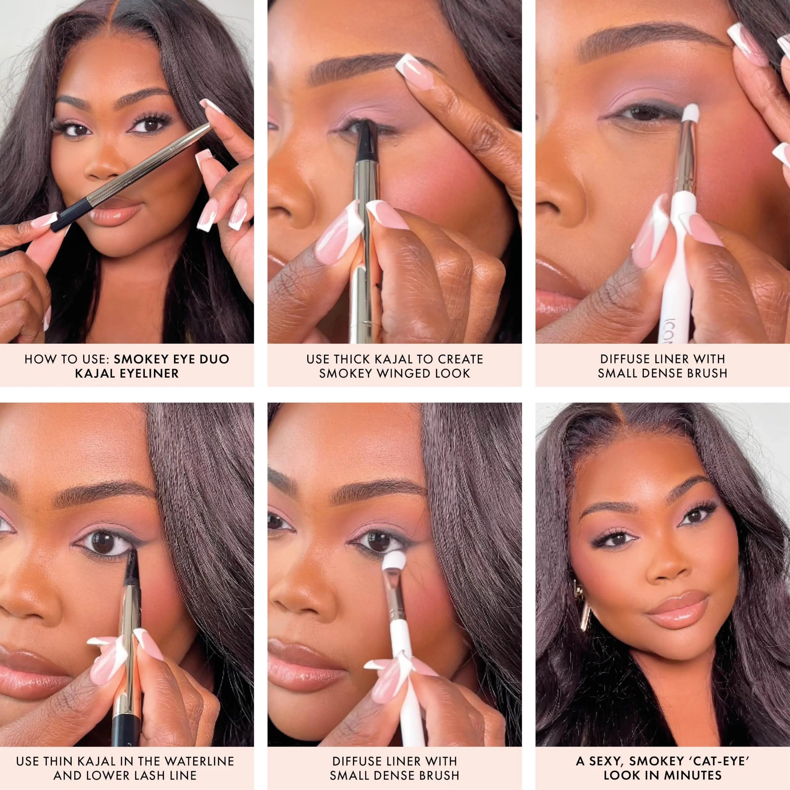 ICONIC LONDON Smokey Eye Duo Eyeliner | Creamy, Easy to Blend 2-in-1 Eyeliner Crayon, Water Resistant, Cruelty Free, Vegan Makeup (Electric Blue) 0.027 oz - Image 6