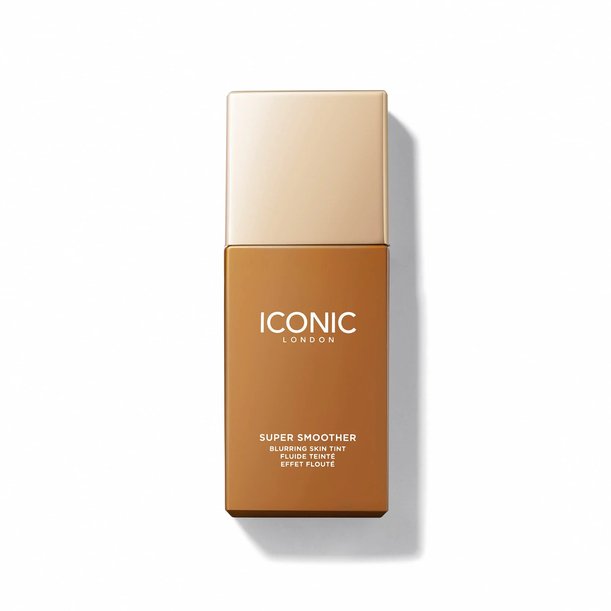ICONIC LONDON Super Smoother Blurring Skin Tint | Light to Medium Coverage, Hydrating, Ultra-Lightweight Tinted Moisturizer, Cruelty-Free, Vegan Makeup (Golden Deep) 1.01 Fl oz