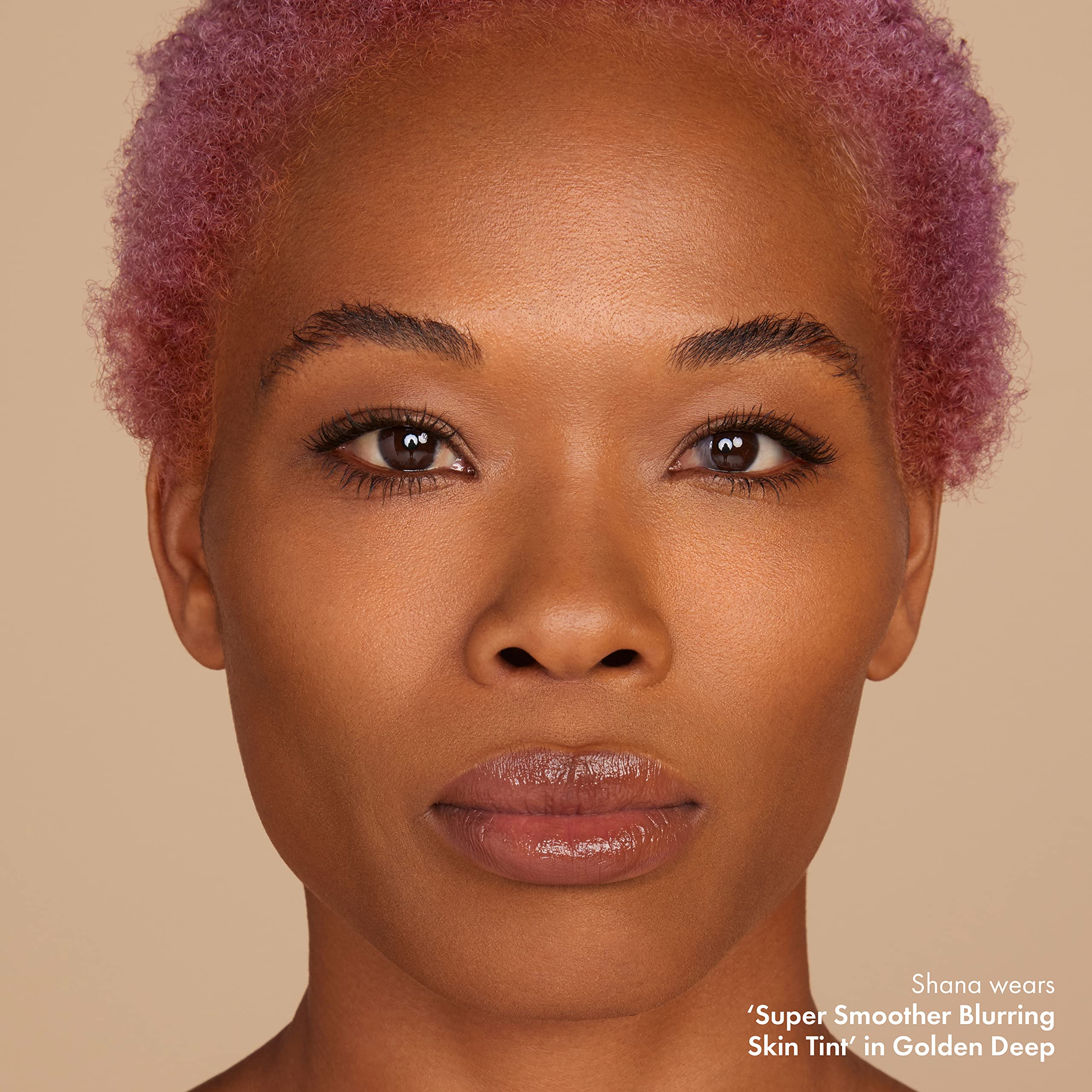 ICONIC LONDON Super Smoother Blurring Skin Tint | Light to Medium Coverage, Hydrating, Ultra-Lightweight Tinted Moisturizer, Cruelty-Free, Vegan Makeup (Golden Deep) 1.01 Fl oz - Image 2