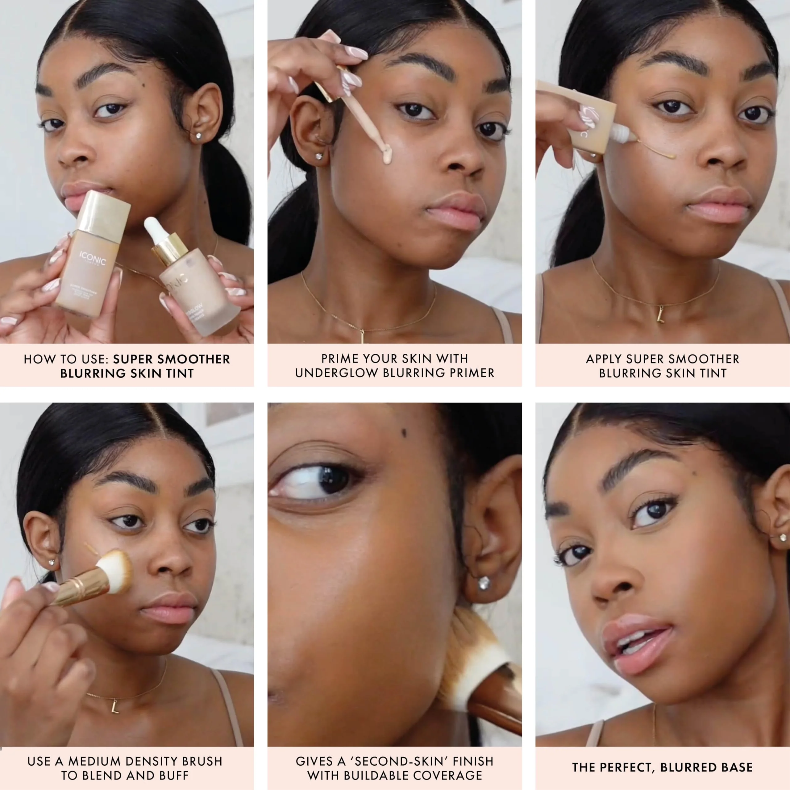 ICONIC LONDON Super Smoother Blurring Skin Tint | Light to Medium Coverage, Hydrating, Ultra-Lightweight Tinted Moisturizer, Cruelty-Free, Vegan Makeup (Golden Rich) 1.01 Fl oz - Image 4