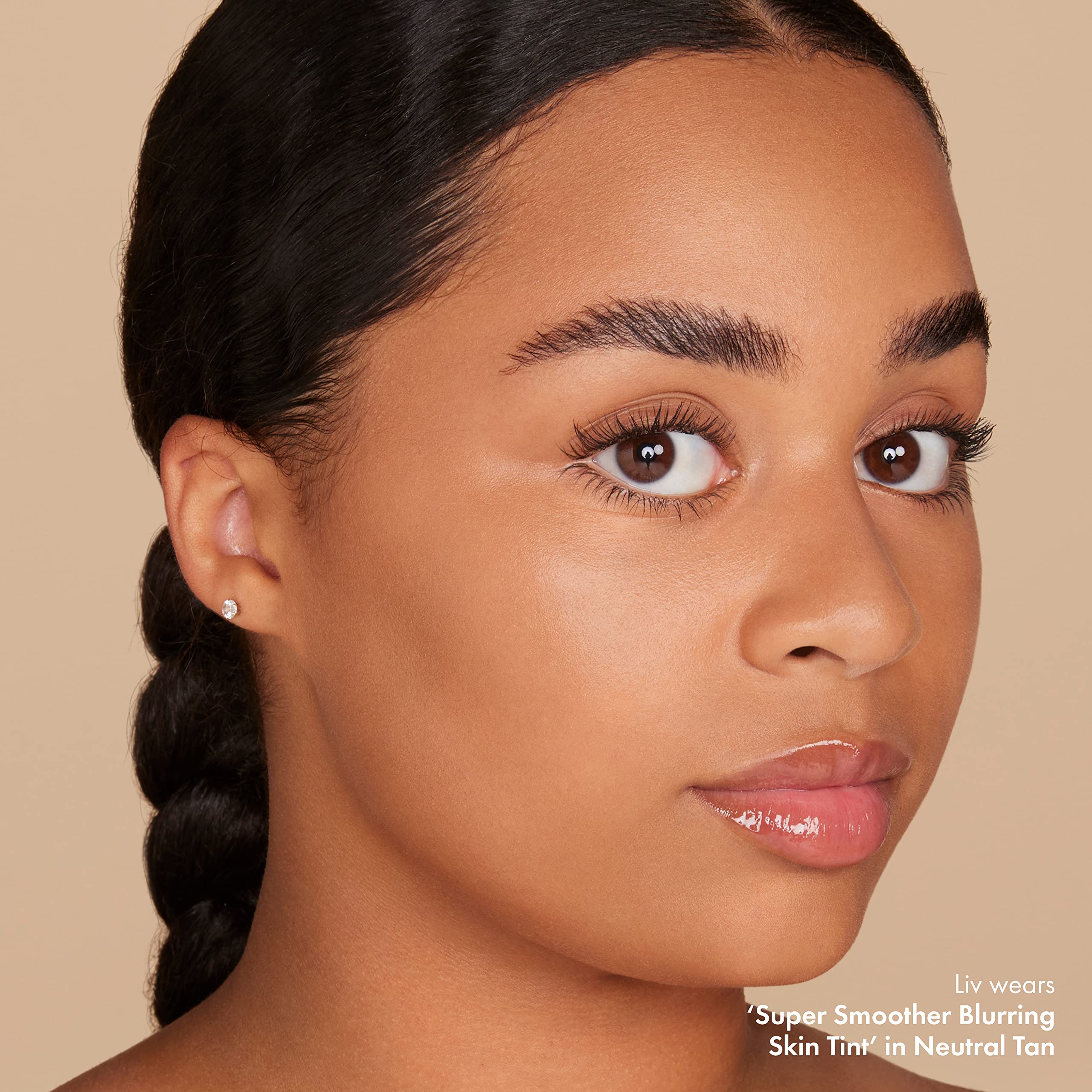 ICONIC LONDON Super Smoother Blurring Skin Tint | Light to Medium Coverage, Hydrating, Ultra-Lightweight Tinted Moisturizer, Cruelty-Free, Vegan Makeup (Neutral Tan) 1.01 Fl oz - Image 3