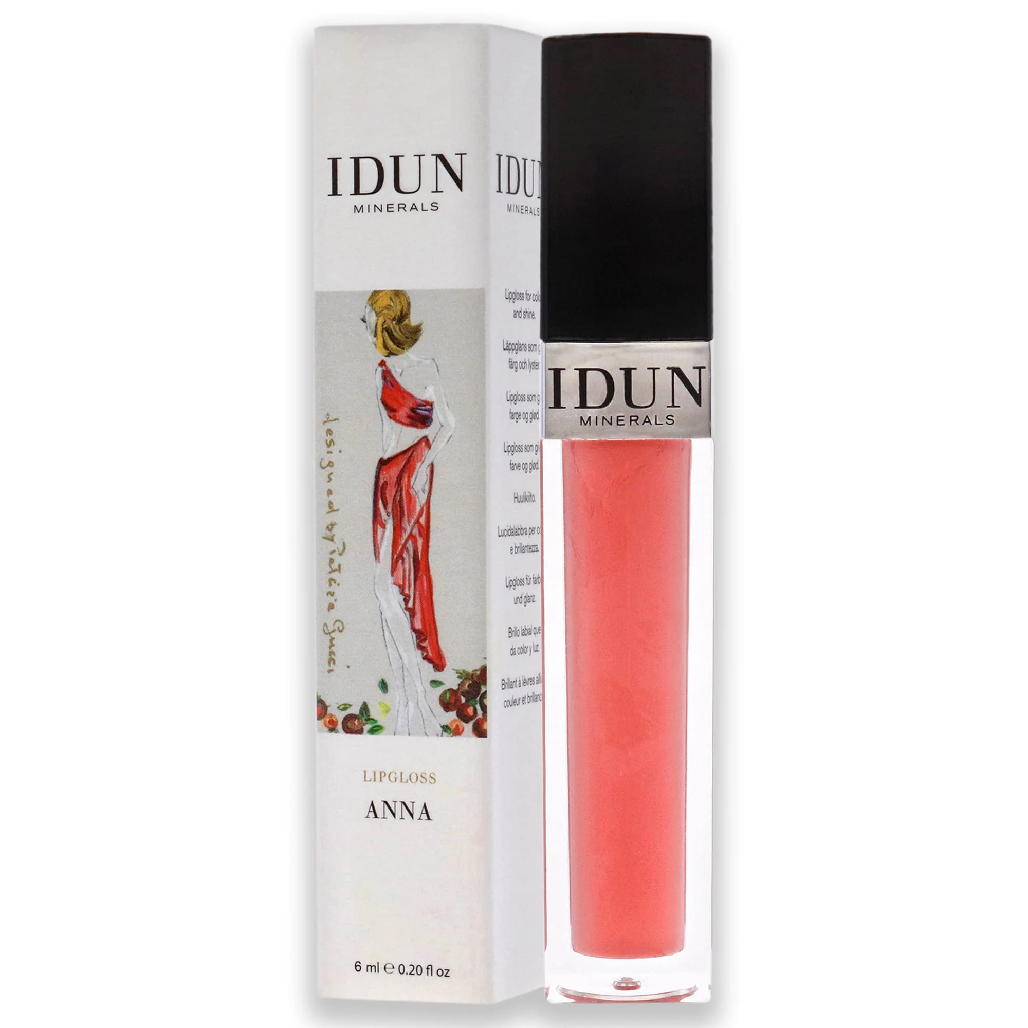 IDUN Minerals Lip Gloss - Soft, Creamy Formula for Velvet Soft, Shiny Pout - Intense Vitamin E Hydration for Dry, Chapped Lips - Non-Sticky, Long Lasting Pigment - 013 Anna - 0.27 oz - Image 2