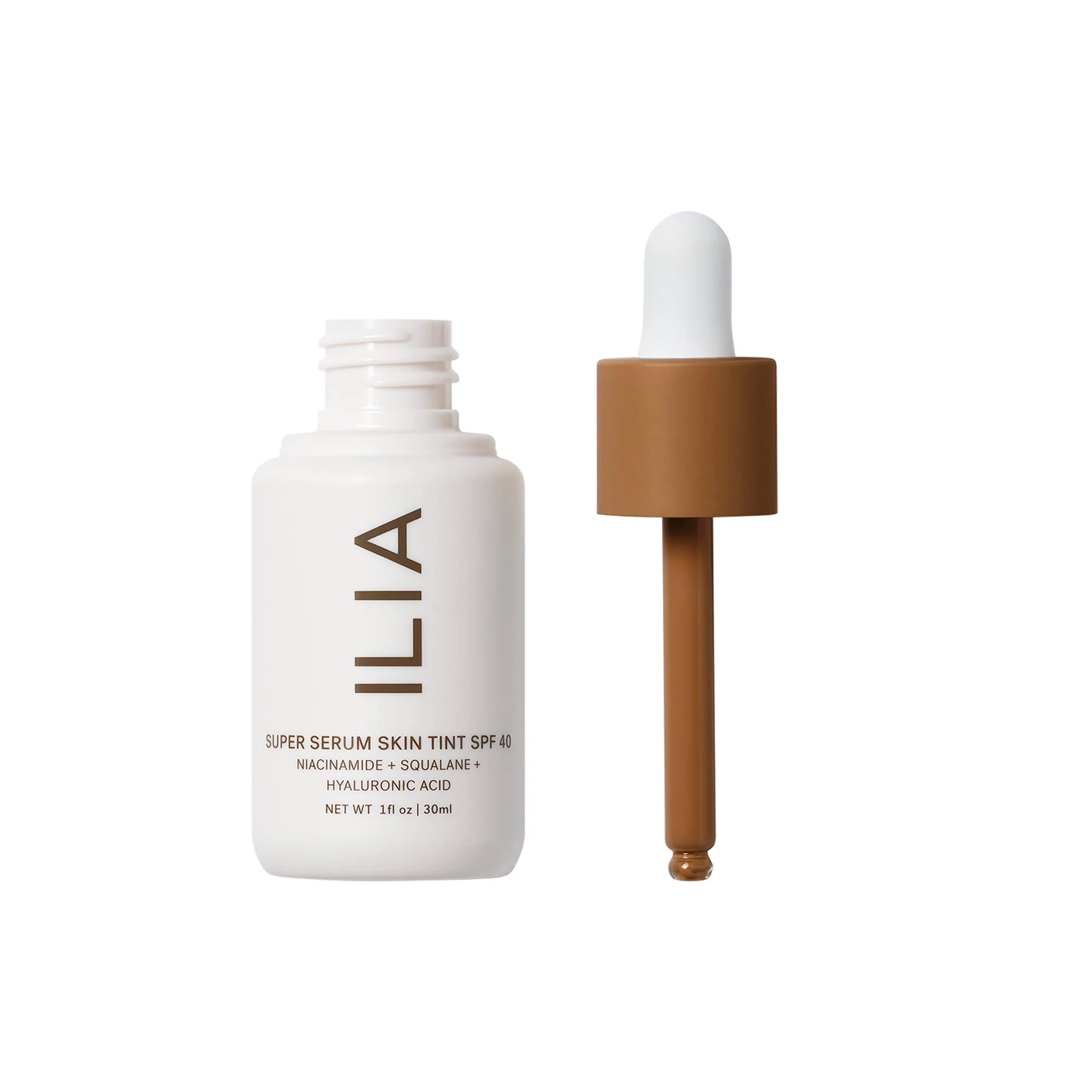 ILIA - Super Serum Skin Tint SPF 40 | Non-Comedogenic, Vegan, Lightweight to Help Against Blue Light, + Pollution while Hydrating, Smoothing, + Refining (Honopu ST14.5, 1 fl oz | 30 ml) - Image 8