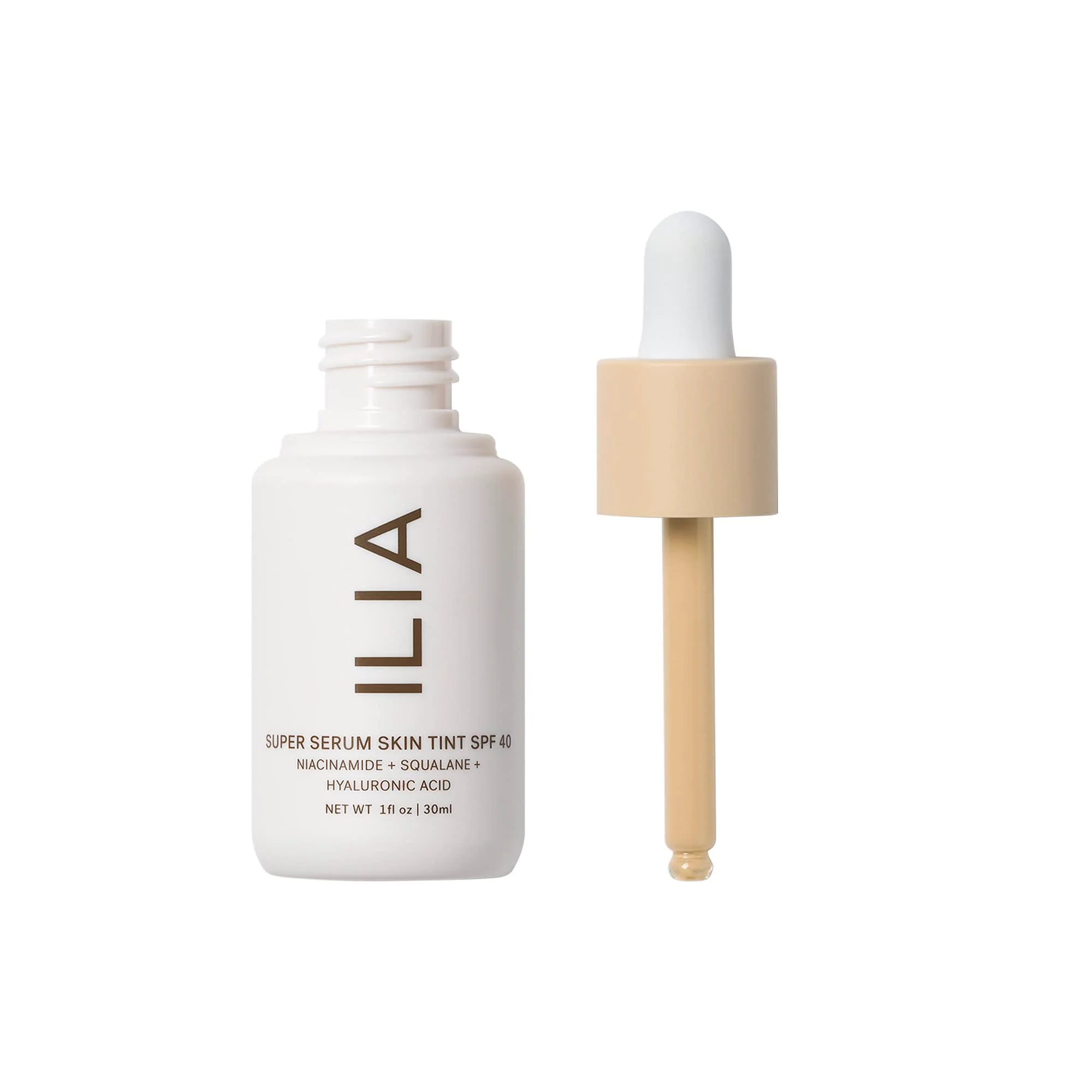 ILIA - Super Serum Skin Tint SPF 40 | Non-Comedogenic, Vegan, Lightweight to Help Against Blue Light, + Pollution while Hydrating, Smoothing, + Refining (Sombrio ST2.5, 1 fl oz | 30 ml) - Image 8