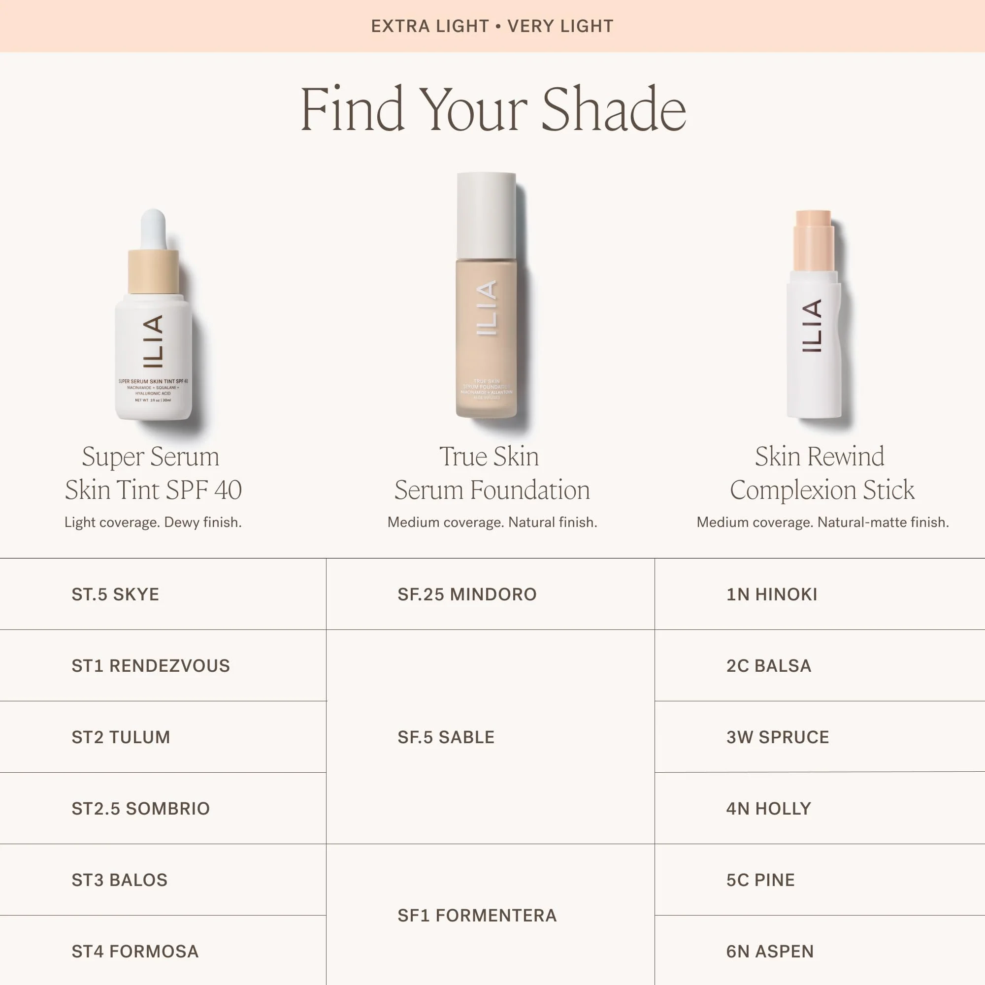 ILIA - True Skin Serum Foundation | Non-comedogenic, Cruelty-Free, Vegan, Weightless Feel, Buildable Coverage, Safe For Sensitive Skin (Mindoro SF.25) - Image 3