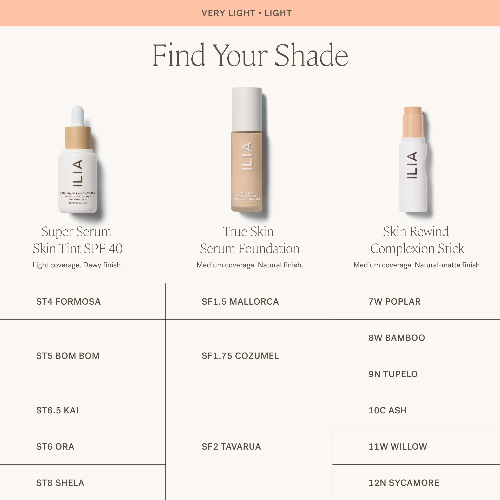 ILIA - True Skin Serum Foundation | Non-comedogenic, Cruelty-Free, Vegan, Weightless Feel, Buildable Coverage, Safe For Sensitive Skin (Tavarua SF2) - Image 3