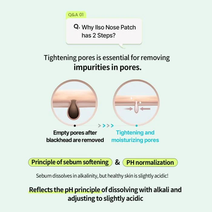 ilso Natural MILD Clear Nose Patch/Blackhead Remover for Nose/Targets PORES & PIMPLES/Facial Skin Care/Dermatologist Approved/Korean Skin Care to Absorb Acne Nose GUNK (5 PCS) - Image 4