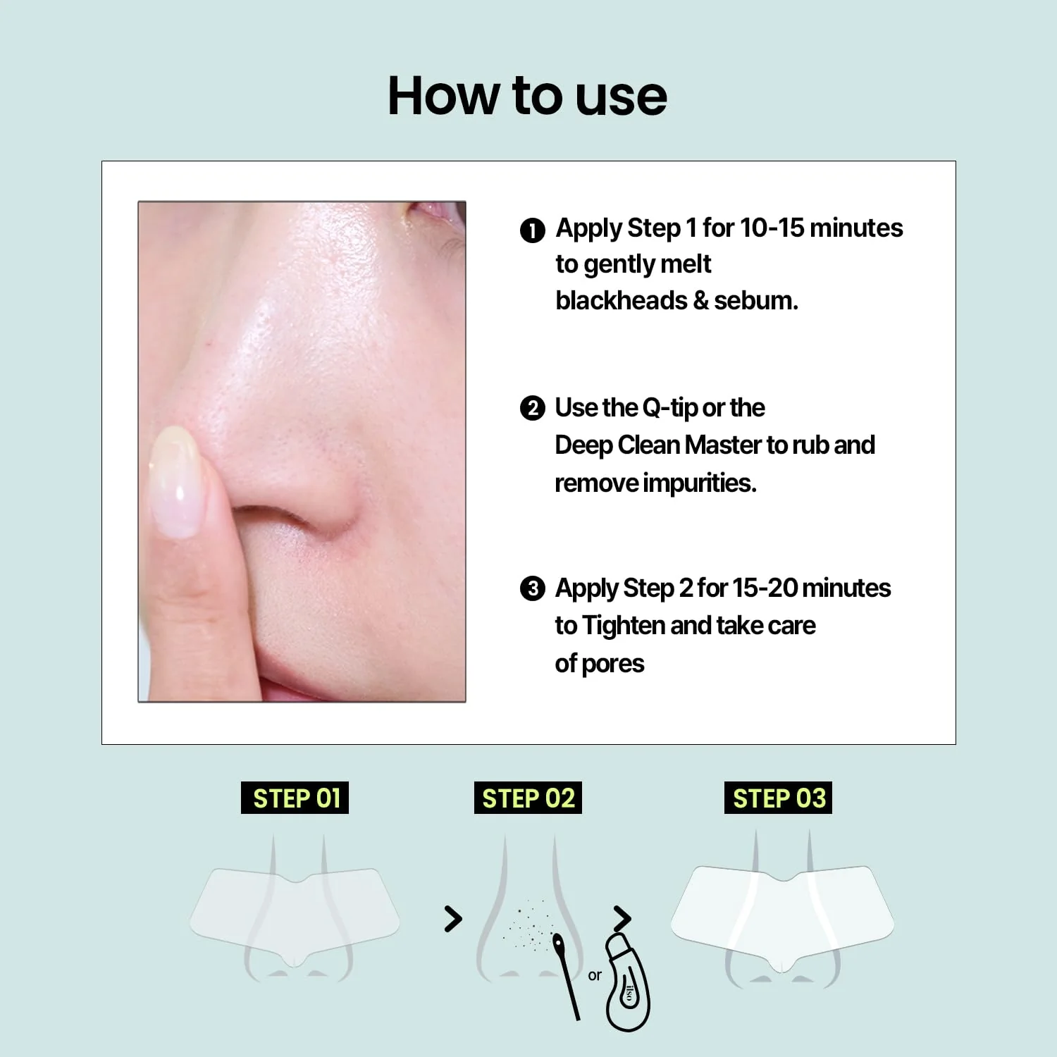 ilso Natural MILD Clear Nose Patch/Blackhead Remover for Nose/Targets PORES & PIMPLES/Facial Skin Care/Dermatologist Approved/Korean Skin Care to Absorb Acne Nose GUNK (5 PCS) - Image 7