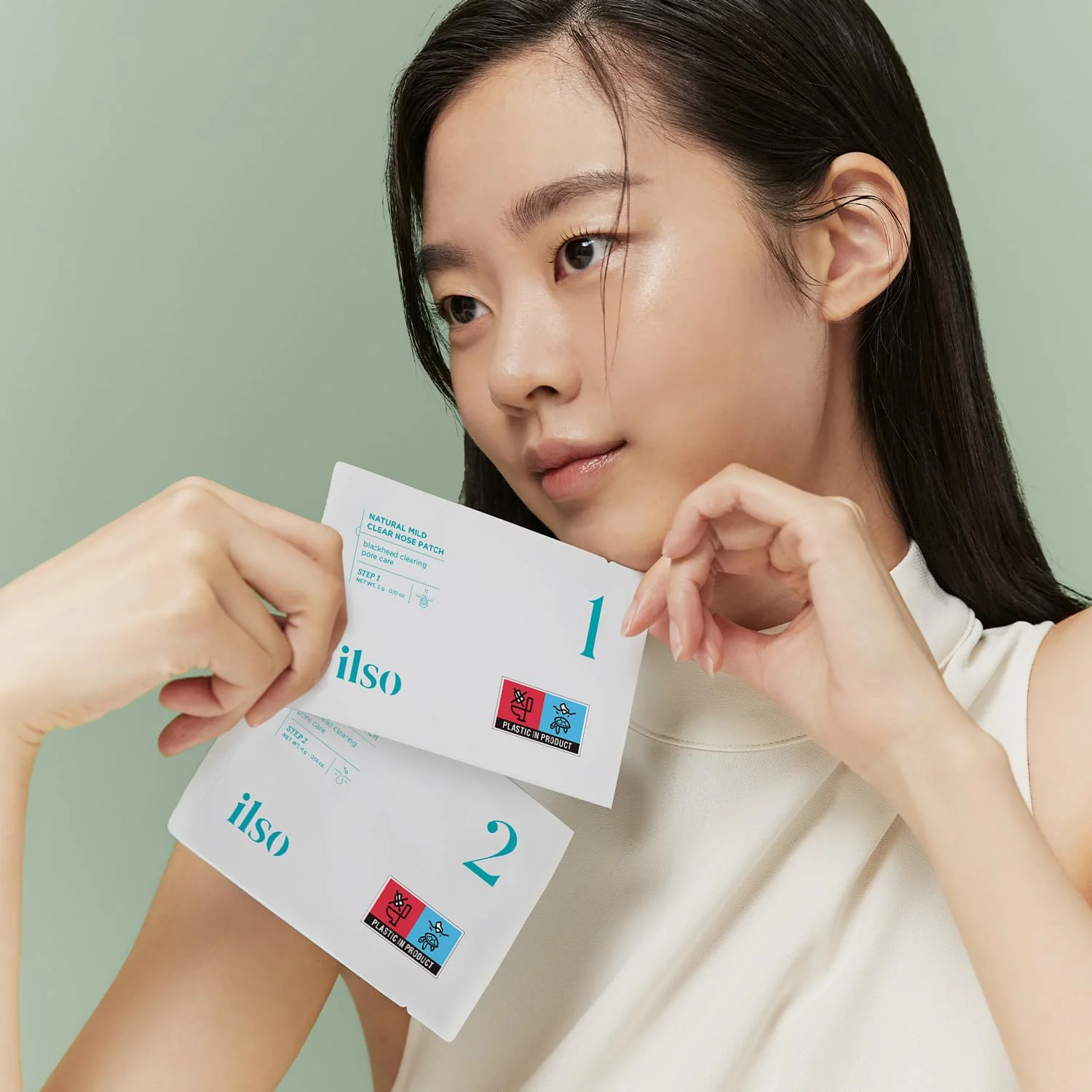 ilso Natural MILD Clear Nose Patch/Blackhead Remover for Nose/Targets PORES & PIMPLES/Facial Skin Care/Dermatologist Approved/Korean Skin Care to Absorb Acne Nose GUNK (5 PCS) - Image 8