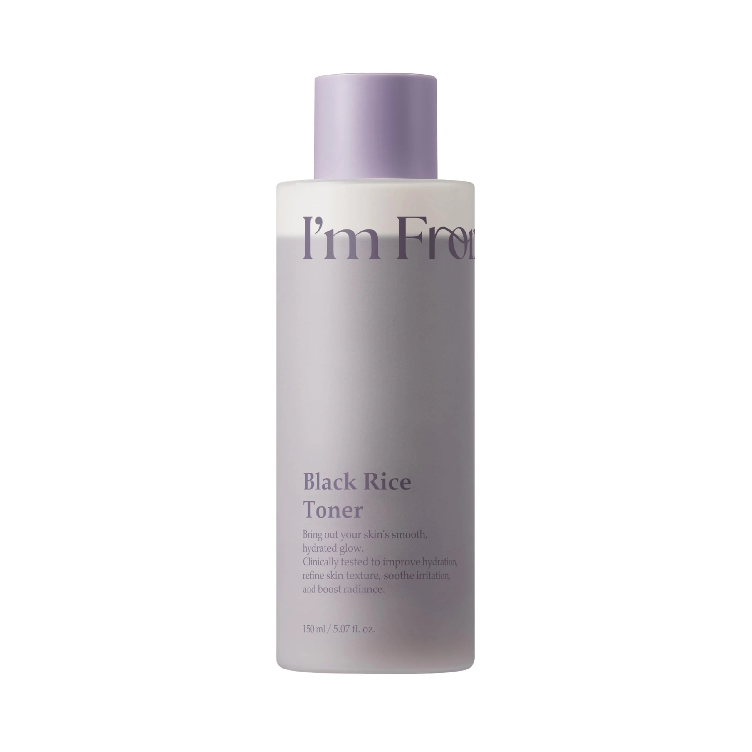 I'm from Black Rice Toner for Oily Skin, Sebum Control Toner, Lightweight, Niacinamide, Panthenol, Fragrance Free, Korean Skin Care, 150ml, 5.07 fl.oz