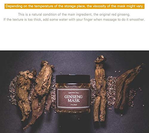 I'm from] Ginseng Mask, detox, elasticity, prevent fine lines, 3.97% ginseng extract, 120g, 4.23oz - Image 3