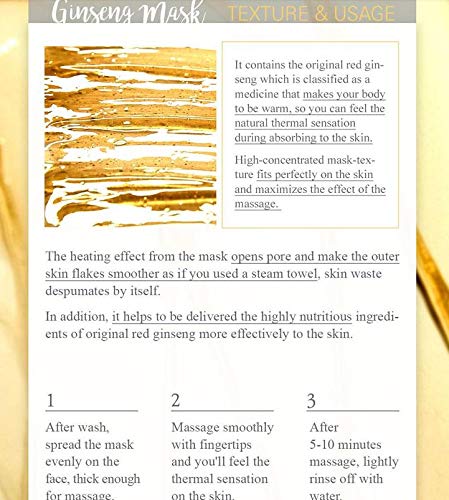 I'm from] Ginseng Mask, detox, elasticity, prevent fine lines, 3.97% ginseng extract, 120g, 4.23oz - Image 4