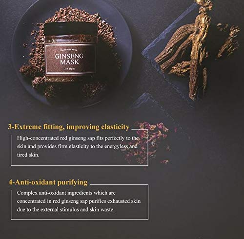 I'm from] Ginseng Mask, detox, elasticity, prevent fine lines, 3.97% ginseng extract, 120g, 4.23oz - Image 5