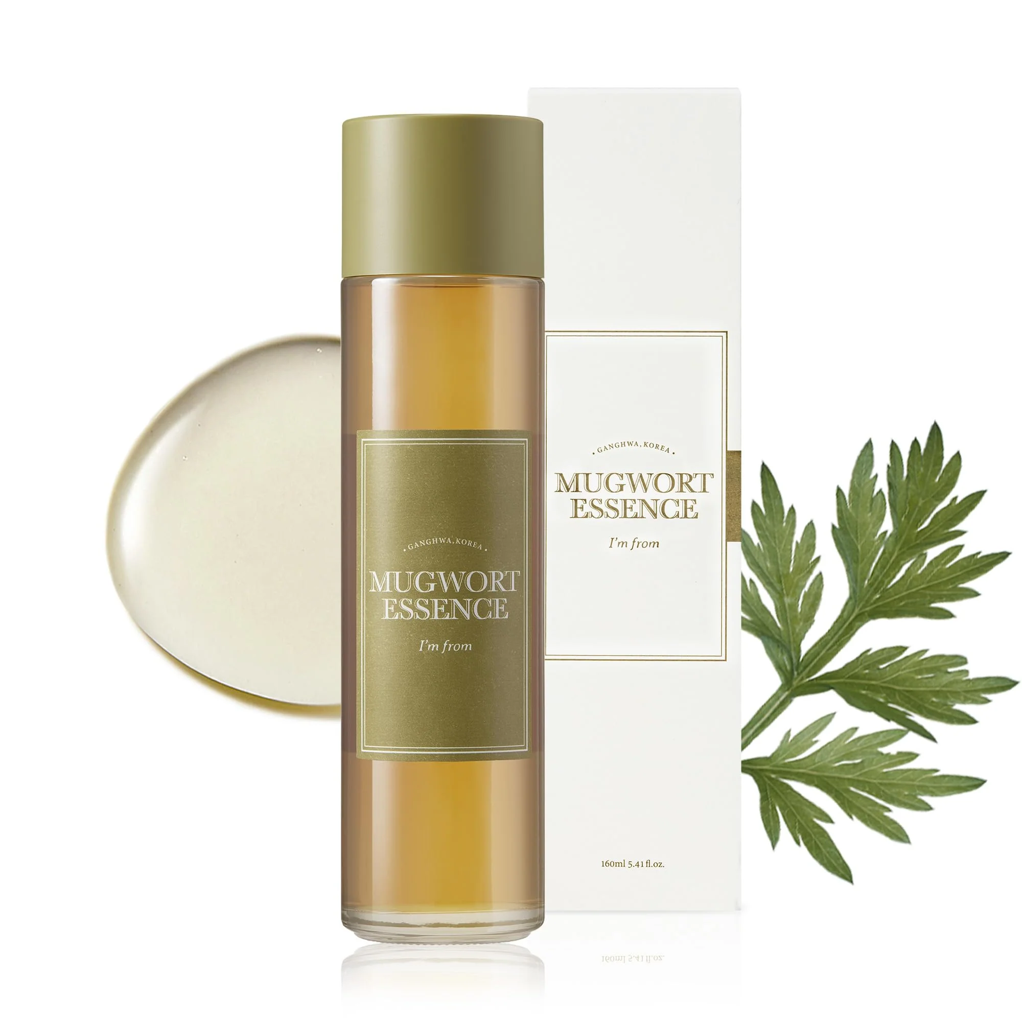 I'm From Mugwort Essence | Vegan Extract - Soothe Sensitive and Irritated Skin, Redness Relief, Refreshing, Korean Hydrating Toner | 5.41 Fl Oz, All Skin Types, PETA Approved