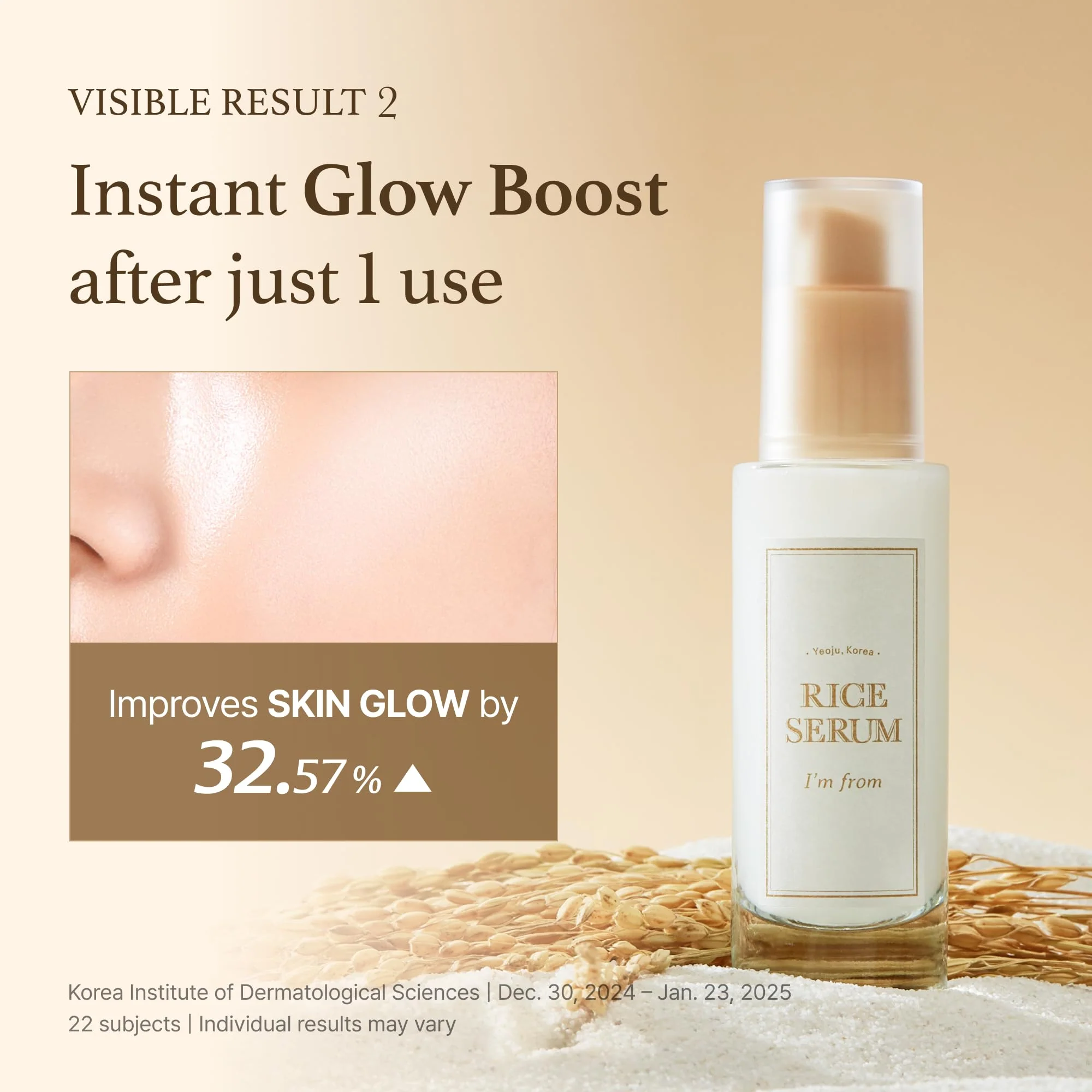I'm from Rice Serum, Korean Fermented Rice Embryo Extract Boosts Collagen, Vitality, Radiant Glowing Skin, Niacinamide, Vitality to Dull Skin, Nourishing, Moisturizing - Image 4