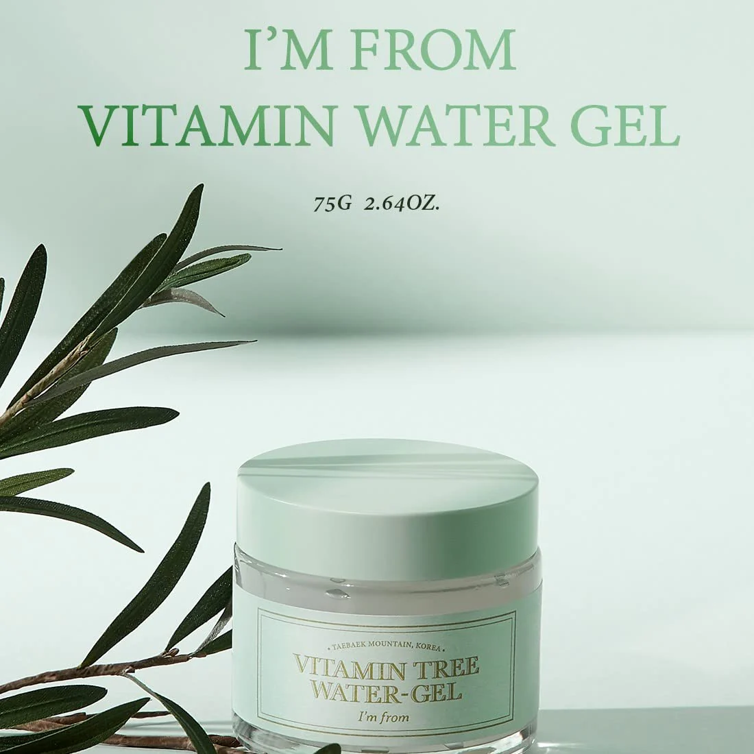 [I'm From] Vitamin Tree Water Gel 75g, Vitamin C, B3, Vitamin Water 68%, Niacinamide, Cool sensation, Moistuizing, Organic moisturizer - Image 6