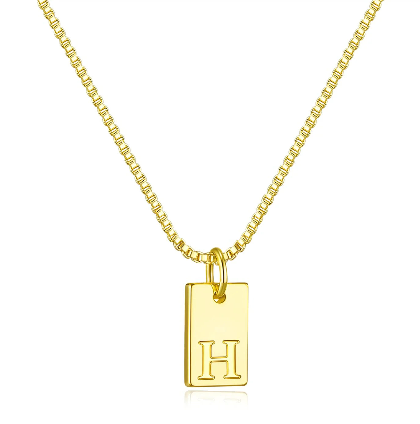 Initial Necklaces for Women 14K Gold Plated Letter Necklace Dainty Name Pendant Necklace Personalized Christmas Gifts for Women Trendy Gold Jewelry